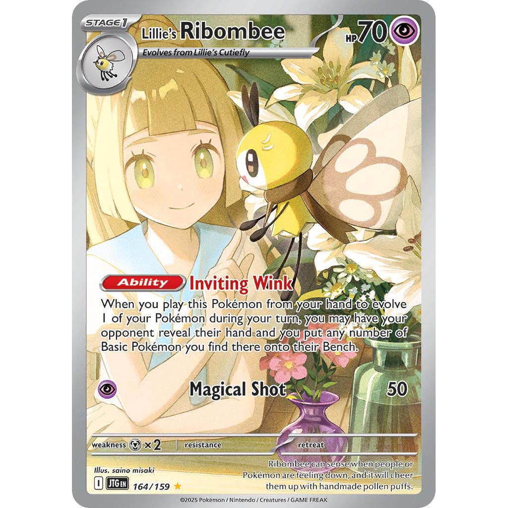 Pokemon TCG Lillie's Ribombee 164/196 - Journey Together