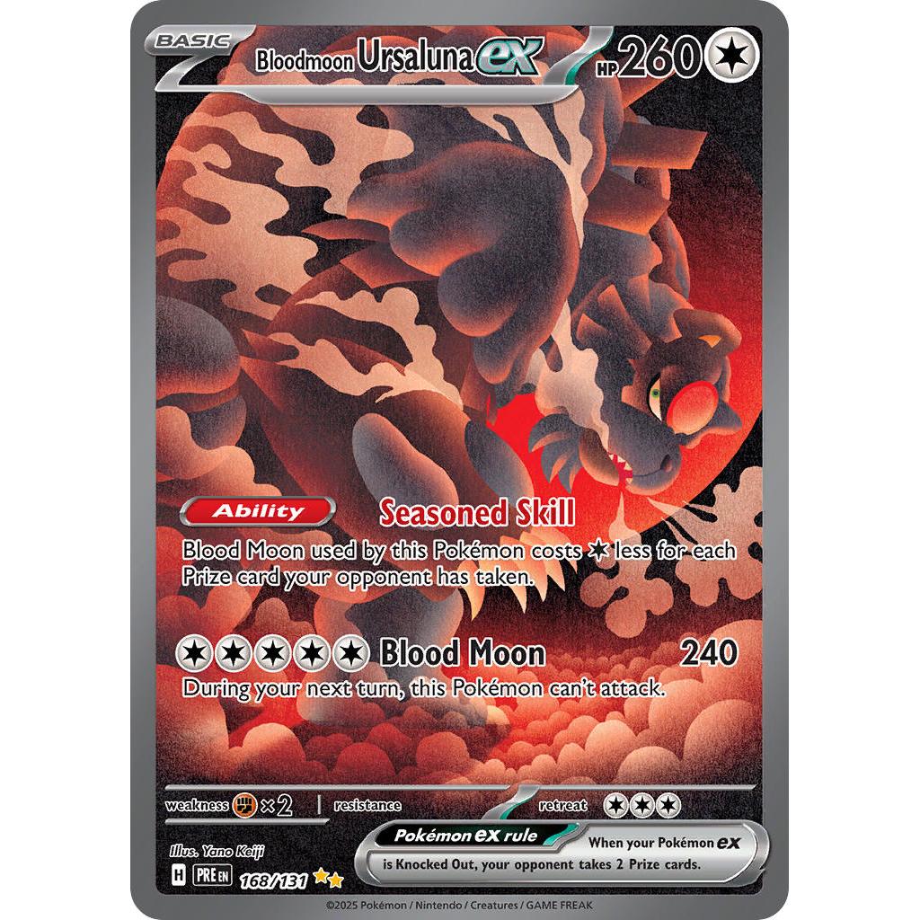 Pokemon TCG Bloodmoon Ursaluna EX 168/131 - Prismatic Evolutions-Pokebundles Ireland