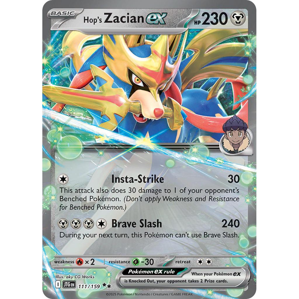 Pokemon TCG Hop's Zacian EX 111/159 - Journey Together