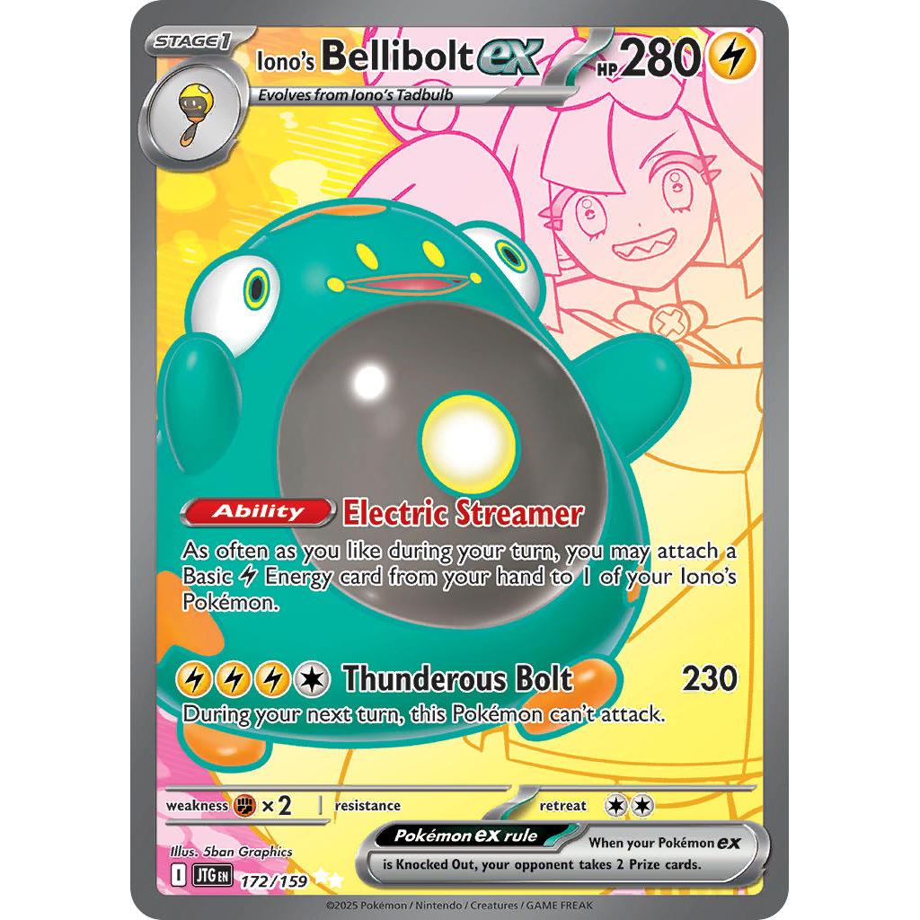 Pokemon TCG Iono's Bellibolt EX 172/159 - Journey Together