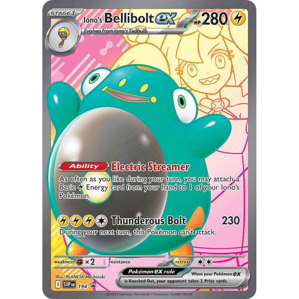 Pokemon TCG Iono's Bellibolt SVP 194 - Journey Together