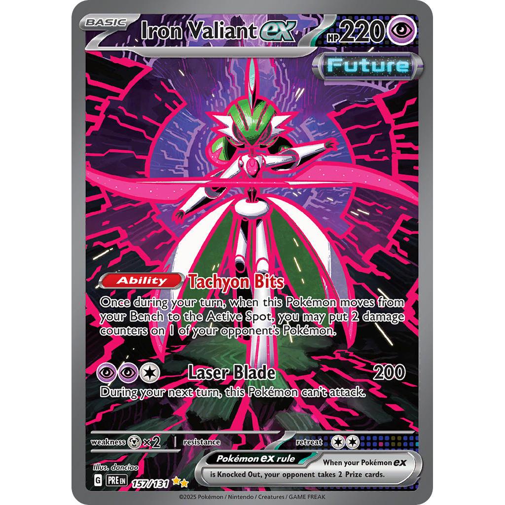 Pokemon TCG Iron Valiant EX 157/131 - Prismatic Evolutions