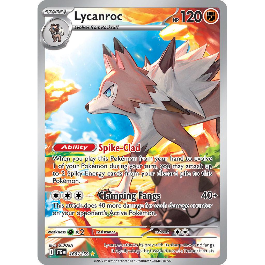 Pokemon TCG Lycanroc 166/196 - Journey Together