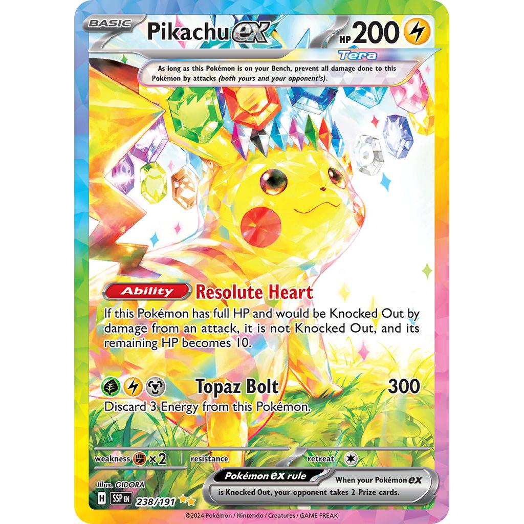 Pokemon TCG Pikachu EX 238/191 - Surging Sparks-Pokebundles Ireland