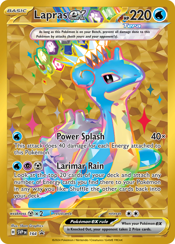 Pokemon TCG - Lapras EX SVP 164