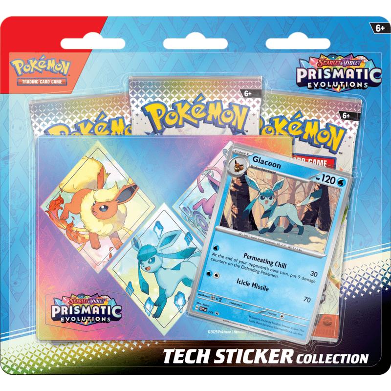 Pokemon Trading Card Game Prismatic Evolutions Tech Sticker Collection