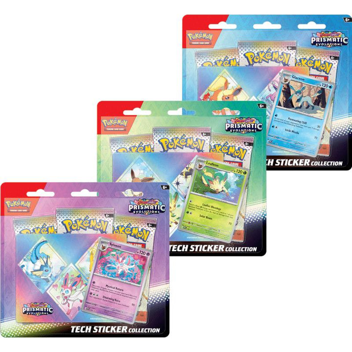 Pokemon Trading Card Game Prismatic Evolutions Tech Sticker Collection-Pokebundles Ireland