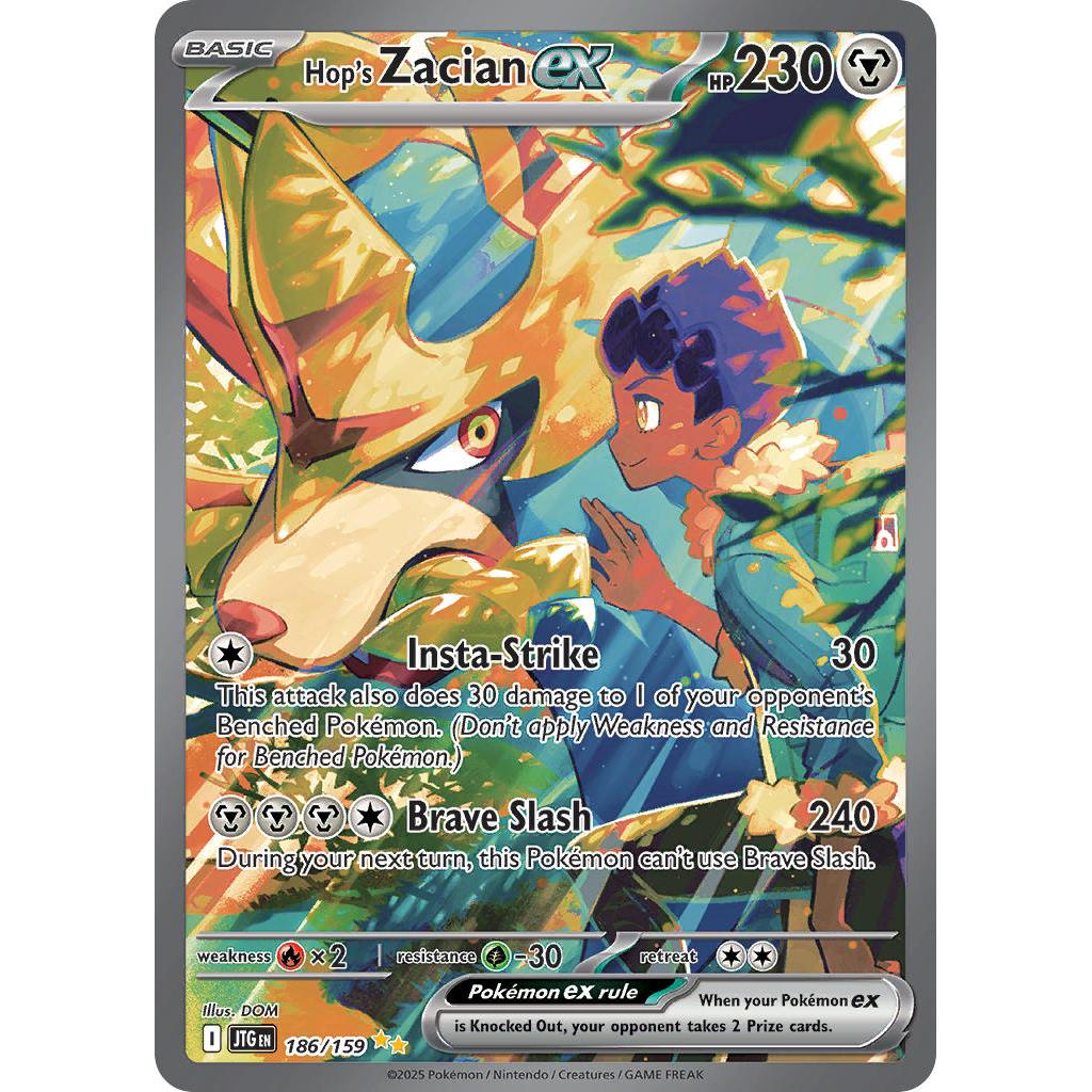 Pokemon TCG Hop's Zacian 186/196 - Journey Together-Pokebundles Ireland