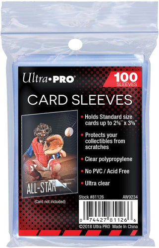 Ultra Pro Soft Trading Card Sleeves (100 sleeves) - Pokebundles Ireland